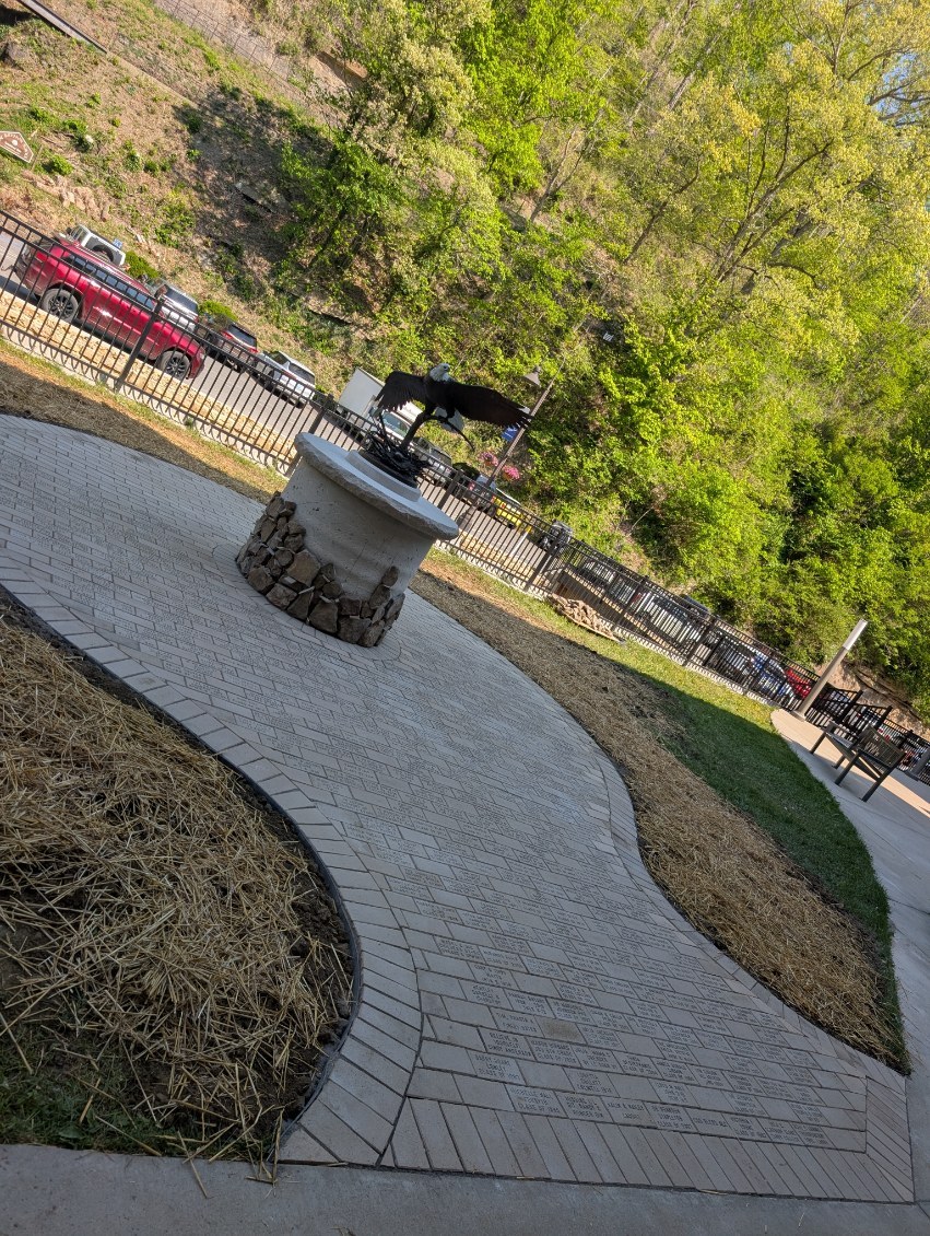 Eagle Plaza brick memorial